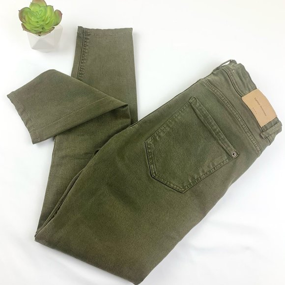 Zara Denim - Zara Trafaluc Denimwear Olive Slim Skinny Jeans